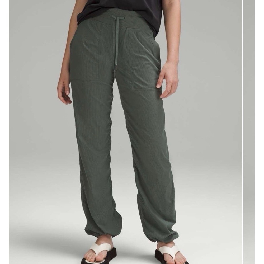 Lululemon Women's Dance Studio Mid Rise Full Length Pants 6 Dark Forest Stretch